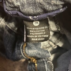 Blue jeans,7R,98% cotton pants
